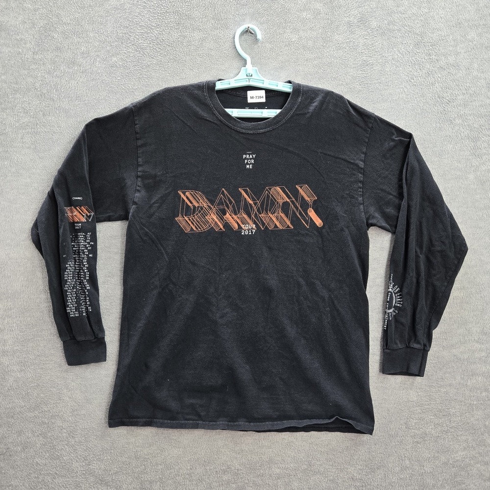 Top Dawg Entertainment Shirt L Black Long Sleeve Kendrick Lamar‎ DAMN Tour 2017